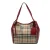 Tweedje Klein Haymarket Check Canvas en Leer Canterbury Tote