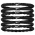 Nike 2024 Flex Haarbandjes (Set van 6) (Zwart)
