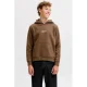 JACK & JONES JUNIOR hoodie bruin