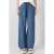 QS loose fit gestreepte jeans – donkerblauw