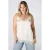 MS Mode Plus Size asymmetrische top – crème