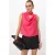 TRENDYOLMİLLA Dames Roze Effen Mouwloos Regular fit Blouses