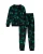 WE Fashion Nachtkledij  groen / zwart