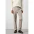 Mango Man slim fit coated broek met corduroy details – pastelgrijs