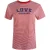 Ik Ben Dol Op Het Rood-wit Gestreepte T-shirt Van Moschino Met Het Blauwe Logo