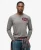 Superdry Mannen Vintage Athletic Long Sleeve Top Donkergrijs