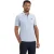 No Excess Polo pique garment dyed dusty blue