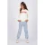 Vingino hoodie Nadien met tekst offwhite/rood