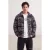TRENDYOL MAN Heren Grijs Grafisch Lang Oversized Winter Jassen