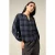 Oltre Viscose Blend Checkered Shirt Blue