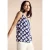 Street One Dames Bedrukte blouse in Blauw
