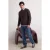 TRENDYOL MAN Heren Bruin Effen Lang Oversized Sweatshirts