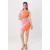 TRENDYOLMİLLA Dames Roze Abstract Kort / Mini Mouwloos Bodycon Jurken
