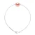 Mesh Armband Serpentine Ronde Zoetwater Pearl en Rose Natuurlijke 9-10 mm 925