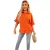 AX Paris Damesblouse met knopen (Oranje)