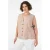 Zizzi linnen rechtvallend gilet Plus Size met krijtstreep – beige