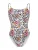 ARENA Badpak ‘Water Prints’  geel / pink / zwart / wit