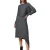 AllSaints Eva Metal Dress Charcoal Grey