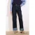 LOLALIZA high waist wide leg jeans dark blue denim