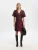 SELECTED Jurk  purper / zwart