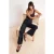 TRENDYOLMİLLA Dames Zwart Effen Wijde pijp Hoge taille Jeans
