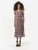 KOROSHI Jurk  beige / lila / pink / zwart