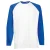 Fruit Of The Loom Heren baseballshirt met lange mouwen (Wit/Royaal Blauw)