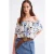 Bloemdruk Off-Shoulder Blouse