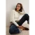 TRENDYOLMİLLA Dames Grijs Effen Lang Getailleerd Blouses