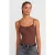 Textuur Crop Cami Blouse met Strikdetail