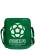 LOGOSHIRT Schoudertas ‘Mexico 70’  groen