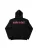 Kleidermafia Sweatshirt ‘Oversize Made in Hell Hoodie – Black and Lila’  zwart