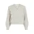 VILA gebreid vest met ruches en wol – grijs