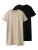 TWO SOON Jurk  beige / zwart