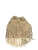 Roberta M Beige Rundleer Tas