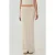Elastische Taille Zachte Textuurrrok met Split