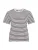 VILA Shirt ‘VINORA’  donkerbruin / wit