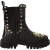 Dolce & Gabbana Dames Zwarte Leren Ge studde Militairlaarzen