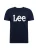 Lee Shirt ‘WOBBLY LOGO TEE’  navy / wit