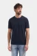 No- Excess T-shirt Crewneck Solid Jacquard 31320230 Basic T-shirts 078 Night