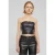 Top bandeau synthetisch leer vrouw Urban Classics