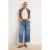 TRENDYOLMİLLA Dames Blauw Effen Culotte Hoge taille Jeans