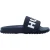 Hugo Heren Match It rubberen platte slippers (Donkerblauw)