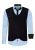 Shirt with vest and tie set of 3