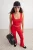 TRENDYOLMİLLA Dames Rood Effen Mouwloos Getailleerd Blouses