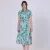 Tropische print MIDI -shirtjurk