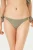Lage taille gestreepte Braziliaanse bikini onderkant