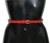 Dolce & Gabbana Vrouwen Rood Leer Rozen Bloemig Zilver Taille Riem