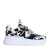 Sacha chunky leren sneakers met ponyhair en koeienprint zwart/wit