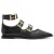 AllSaints Susan Buckle Shoe Black/warm Brass